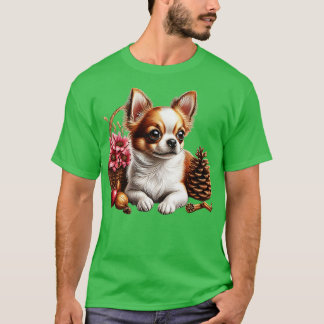 Niedlicher Chihuahua im realistischen Zeichenstil T-Shirt