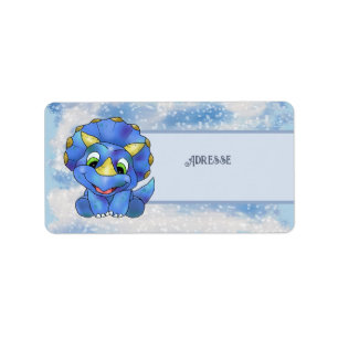 niedlicher Dino Label