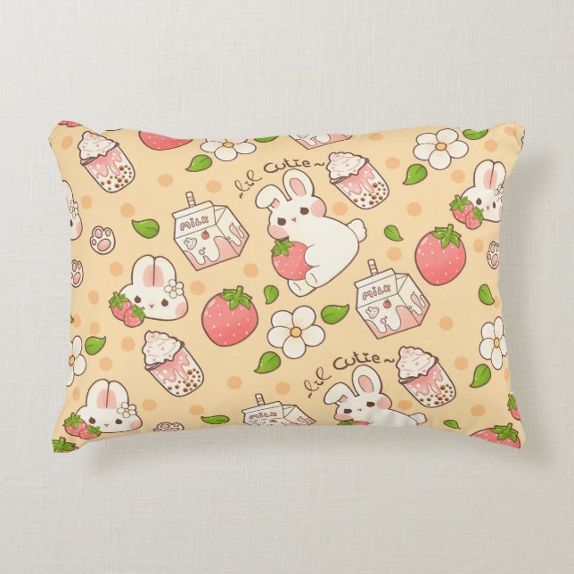 niedliches Hasendesign Decorative Cushion (Front)