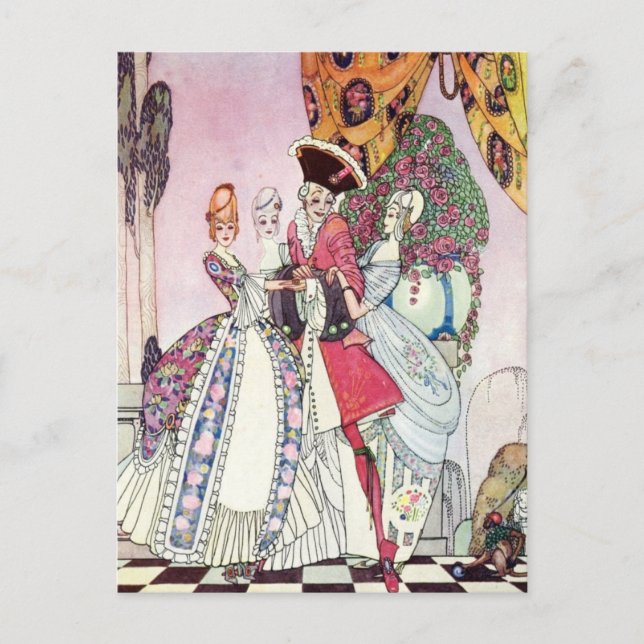 Nielsen's In Powder and Crinoline Postcard (Front)