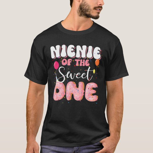 Nienie Of The Birthday One Doughnut 1St Family B-D T-Shirt (Front)