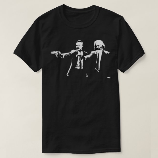 Nietzche and Marx T-Shirt (Design Front)
