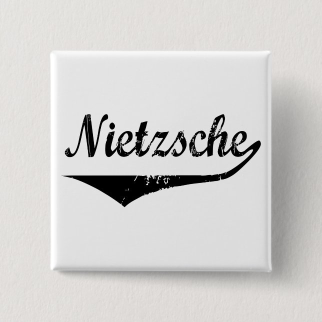 Nietzsche 15 Cm Square Badge (Front)