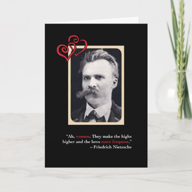 Nietzsche Anti-Valentine's Day Card #1 (Front)