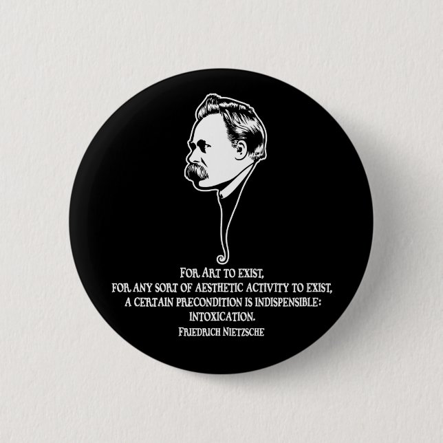 Nietzsche-art-1-DKT 6 Cm Round Badge (Front)