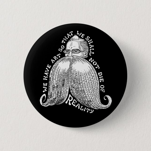 Nietzsche Art II 6 Cm Round Badge (Front)