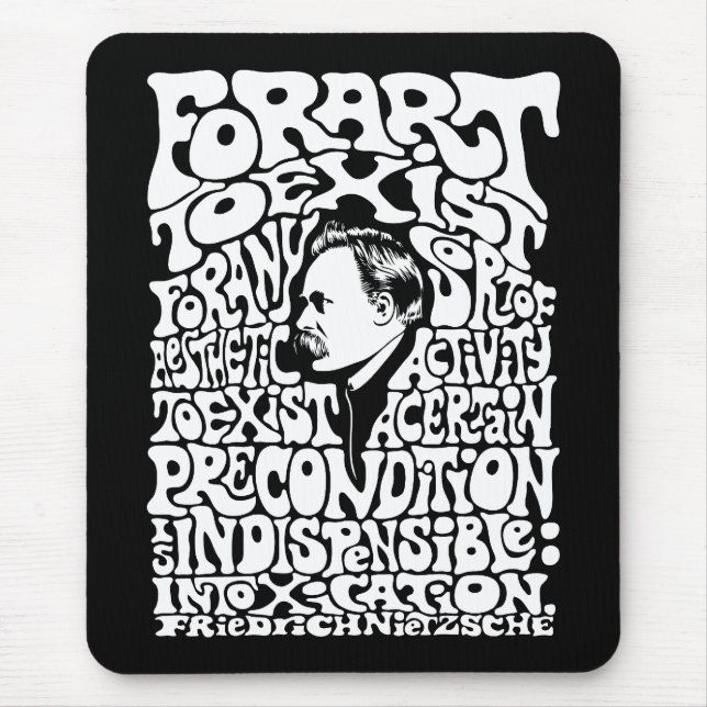 Nietzsche - Art Mouse Pad (Front)
