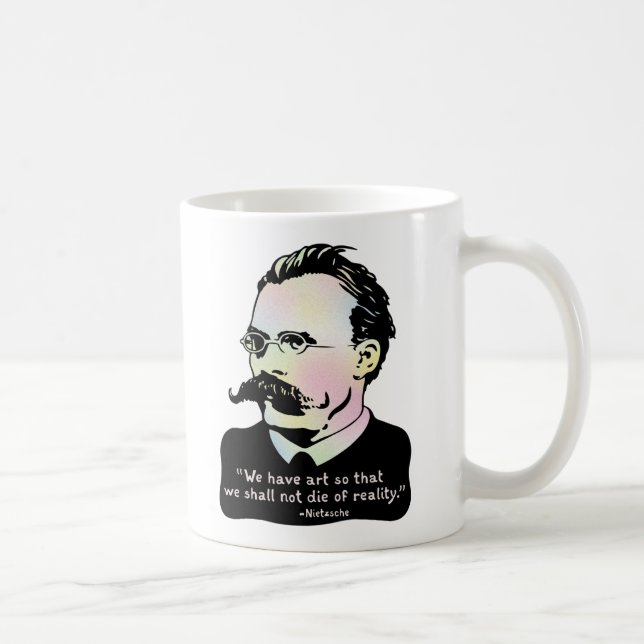 Nietzsche - Art v. Reality Coffee Mug (Right)