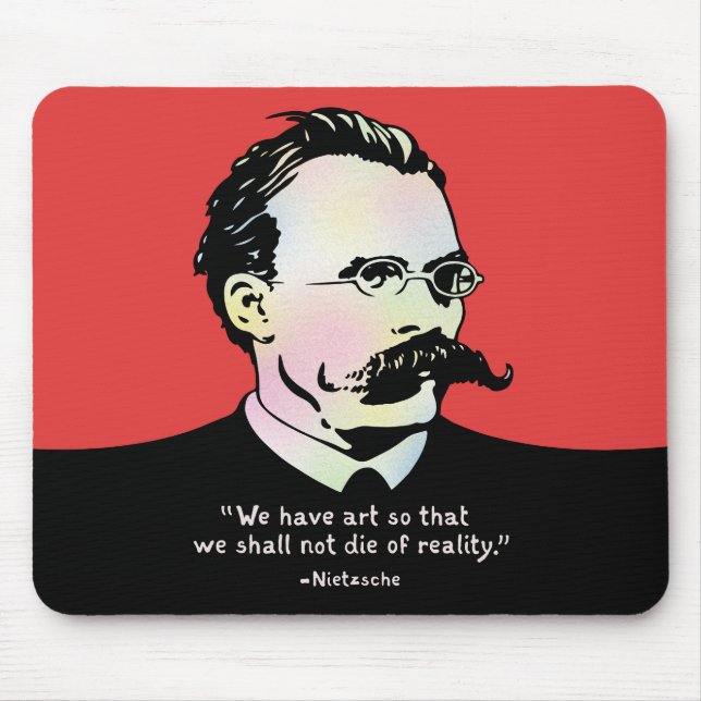 Nietzsche - Art v. Reality Mouse Pad (Front)