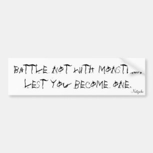 Nietzsche Bumper Sticker