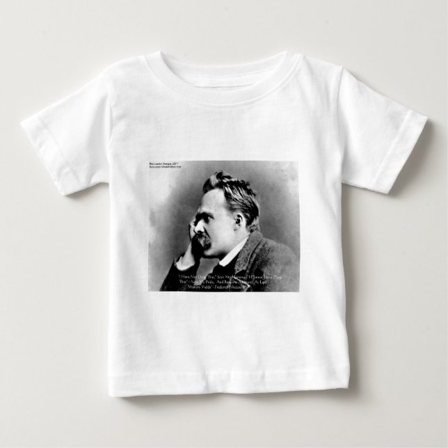 Nietzsche "Pride Vs Memory" Wisdom Quote Gifts/Tee Baby T-Shirt (Front)