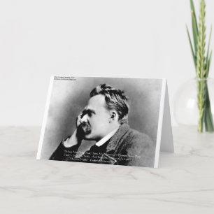 Nietzsche "Pride Vs Memory" Wisdom Quote Gifts/Tee Card