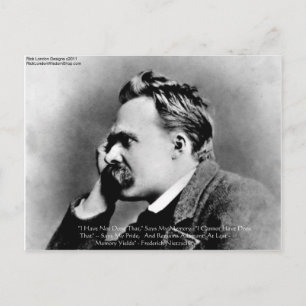 Nietzsche "Pride Vs Memory" Wisdom Quote Gifts/Tee Postcard