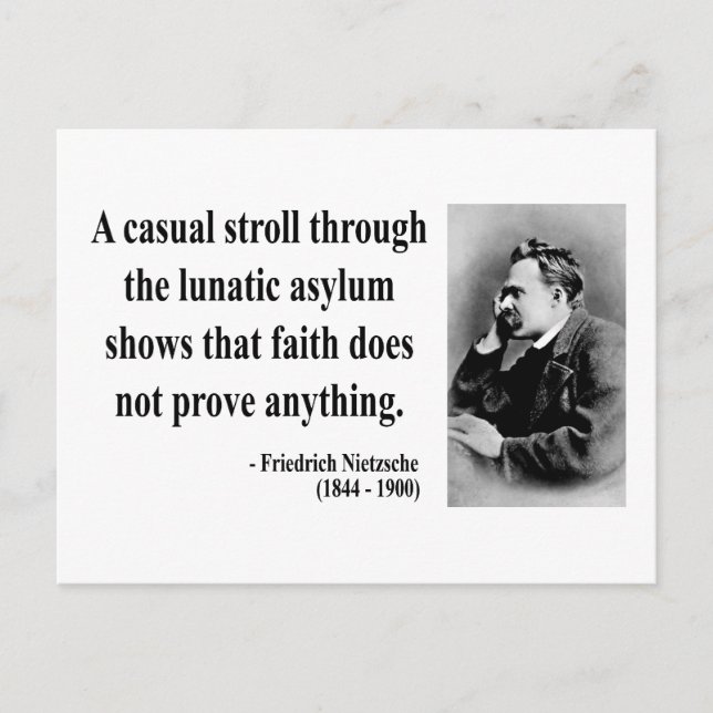 Nietzsche Quote 1b Postcard (Front)