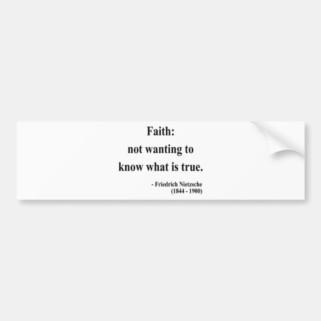 Nietzsche Quote 5a Bumper Sticker (Front)