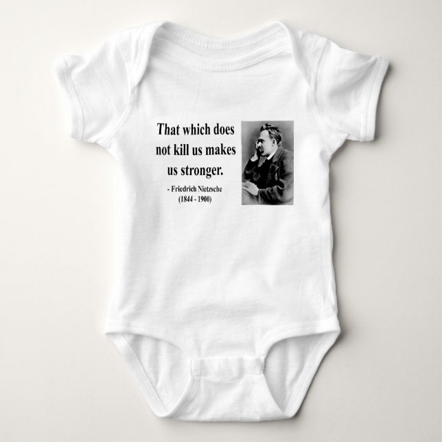 Nietzsche Quote 5b Baby Bodysuit (Front)