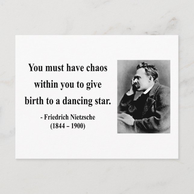 Nietzsche Quote 6b Postcard (Front)