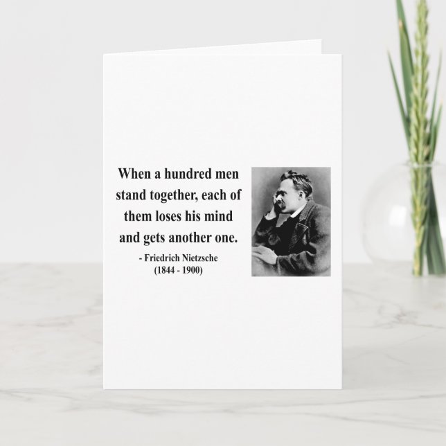 Nietzsche Quote 7b Card (Front)