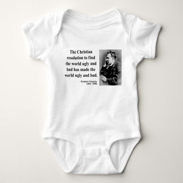 Nietzsche Quote 8b Baby Bodysuit (Front)