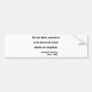 Nietzsche Quote 9a Bumper Sticker