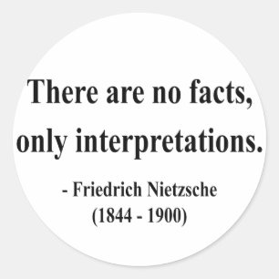 Nietzsche Quote 9a Classic Round Sticker