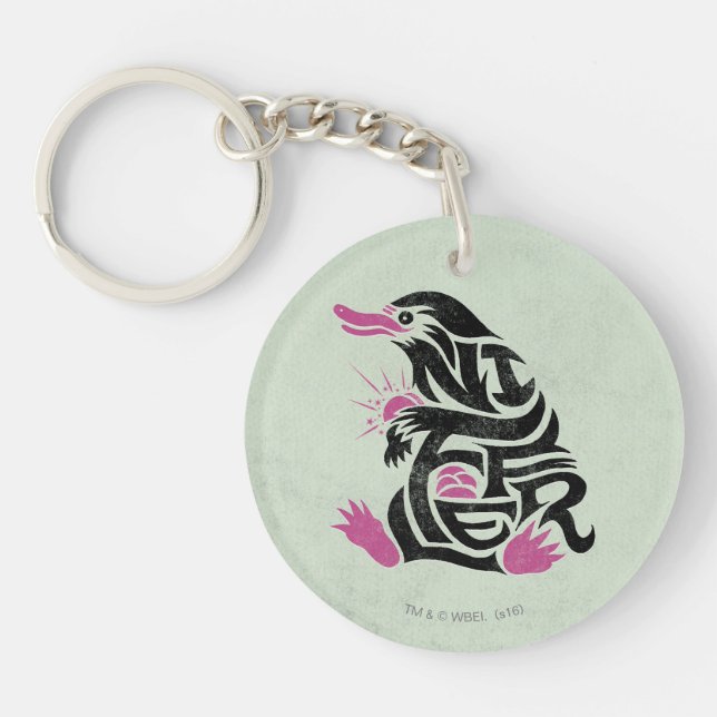 NIFFLER™ Typography Graphic Key Ring (Front)