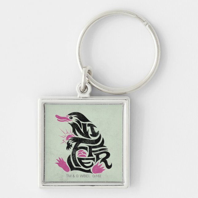 NIFFLER™ Typography Graphic Key Ring (Front)