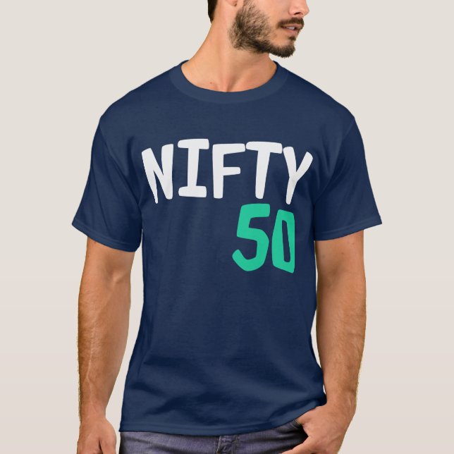 NIFTY 50 Sports Inspired BIRTHDAY T-Shirts (Front)