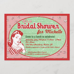 Nifty 50's Bridal Shower Invitation