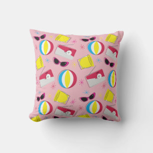 Nifty fifties - beach party pillow