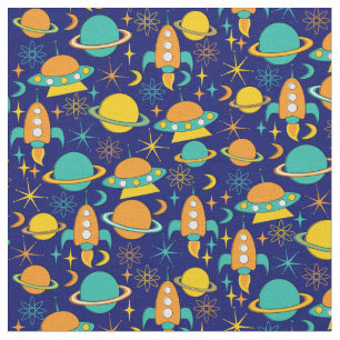 Nifty fifties - space age fabric dark