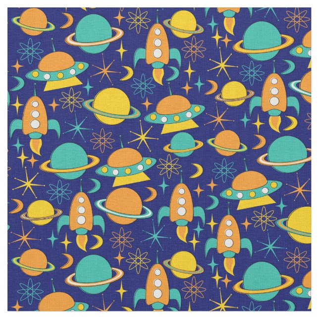 Nifty fifties - space age fabric dark (Close Up)