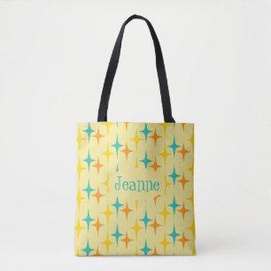 Nifty fifties - triple starburst tote bag