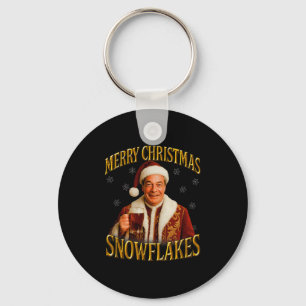 Nigel Farage Christmas Premium Tri-blend Key Ring