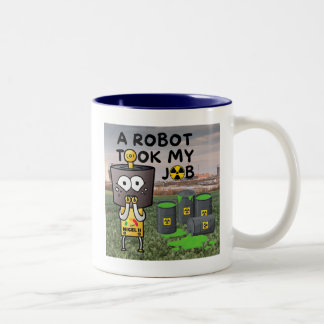 Nigel the Robot Took My Job Two-Tone Coffee Mug