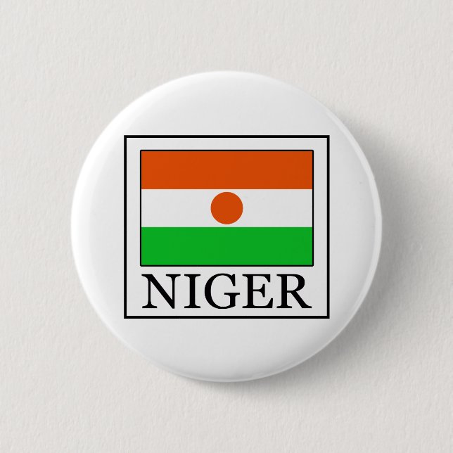 Niger 6 Cm Round Badge (Front)