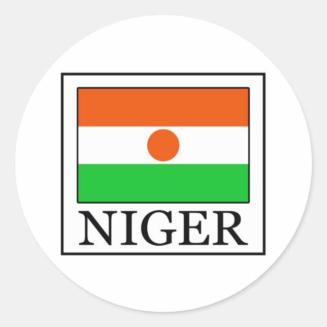 Niger Classic Round Sticker (Front)