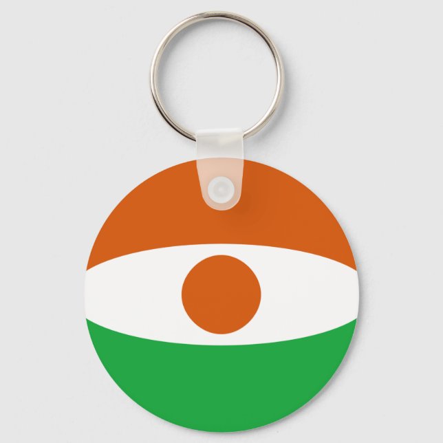 Niger Fisheye Flag Keychain (Front)