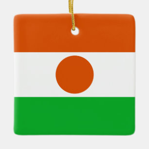 Niger Flag Ceramic Ornament