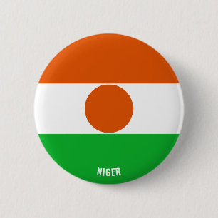 Niger Flag Charming Patriotic 6 Cm Round Badge