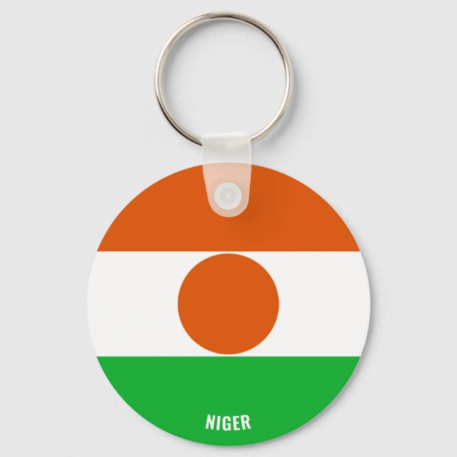 Niger Flag Charming Patriotic Key Ring (Front)