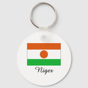 Niger Flag Design Key Ring