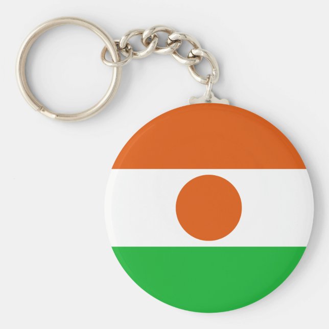 Niger Flag Key Ring (Front)