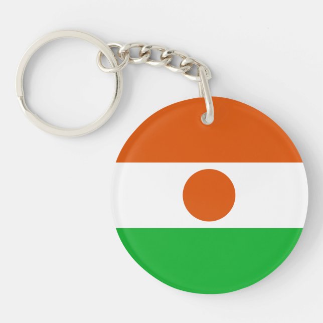 Niger Flag Key Ring (Front)