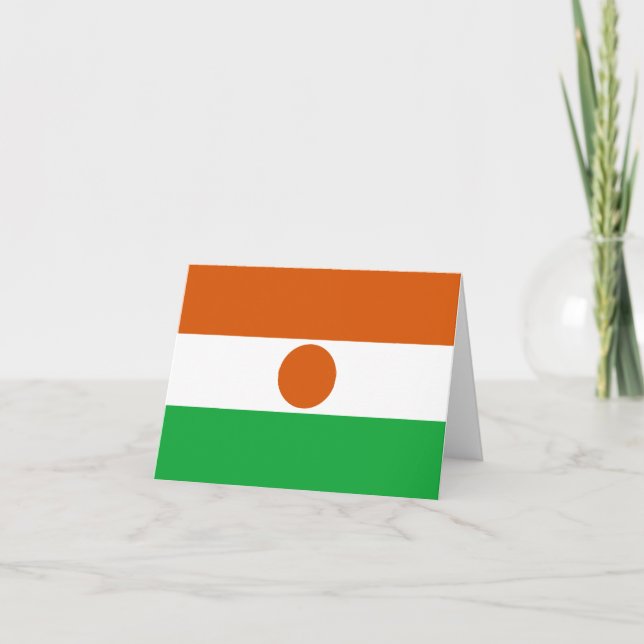 Niger Flag Notecard (Front)