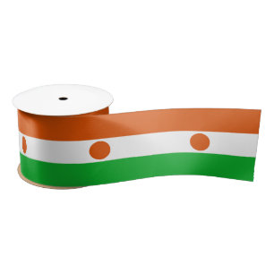 Niger Flag Satin Ribbon