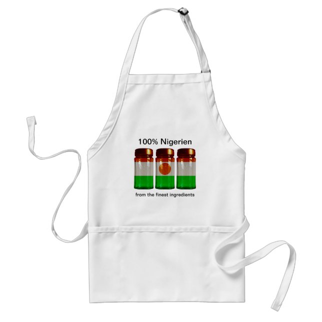 Niger Flag Spice Jars Apron (Front)