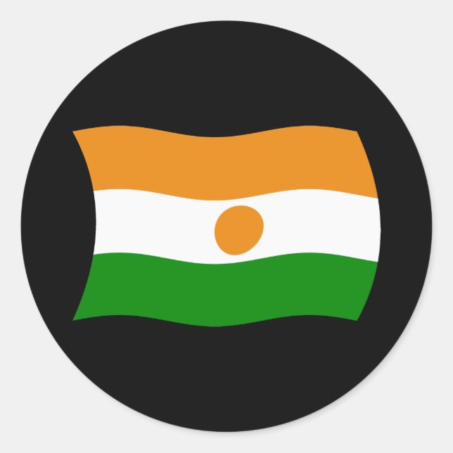 Niger Flag Sticker (Front)