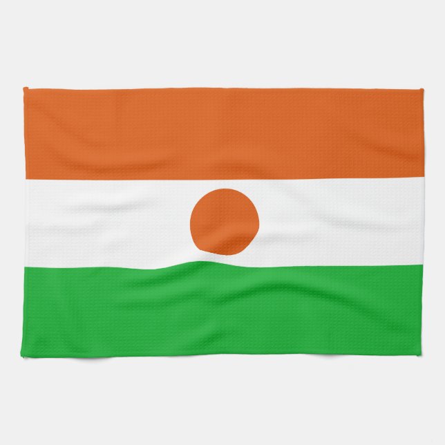 Niger Flag Tea Towel (Horizontal)