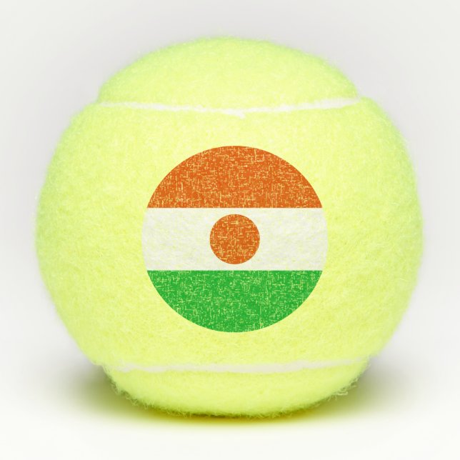 Niger Flag Tennis Balls (Front)